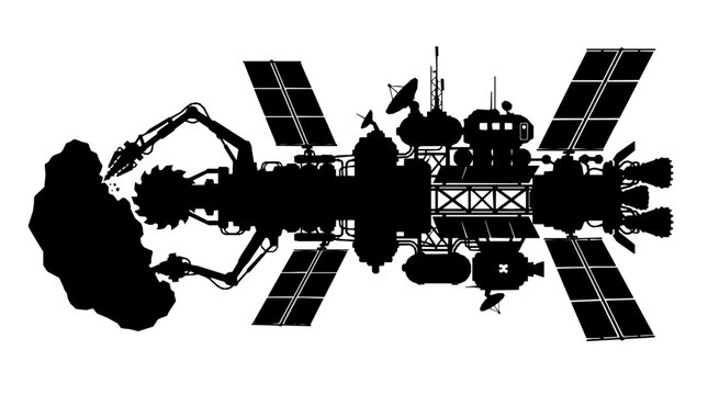 Asteroid mining spacecraft