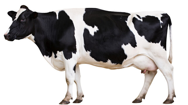 Holstein Friesian cow with black and white spots