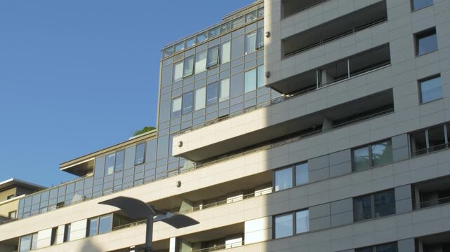 Transatlantyk Building at Plac Kaszubski in Gdynia Poland.