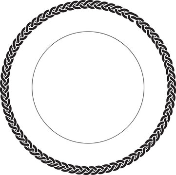 Celtic knot circular frame border design