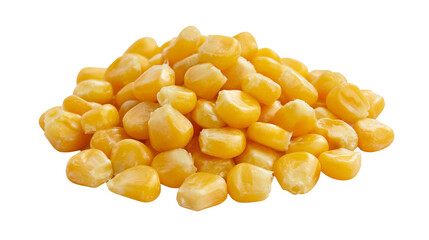 Fototapeta premium Pile of fresh yellow corn kernels