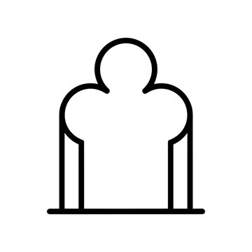 Simple Line Drawing of a Person.