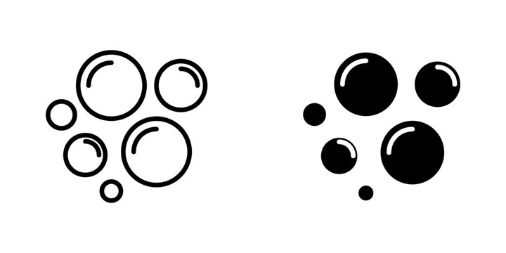 Soap Bubbles icons, dual style icon set