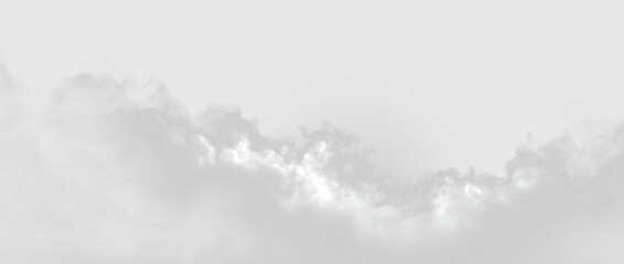 Obraz premium Cloud formation in a gray sky during the day highlighting texture and shapes in nature for graphic design use, on a transparent background