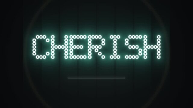 Motion background with text effect for VJ performances and displays