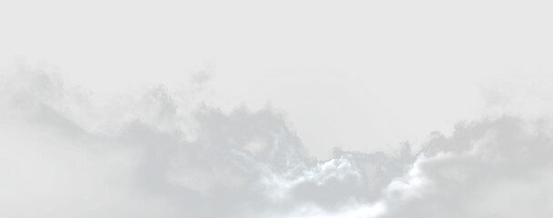 Clouds drift in the sky during the day with a transparent background for clear visibility of the weather pattern © Liubov