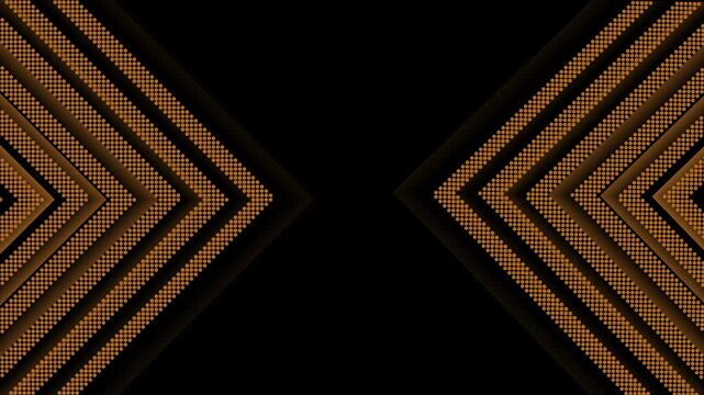 Glowing chevron arrows background with a futuristic digital style and copy space animation