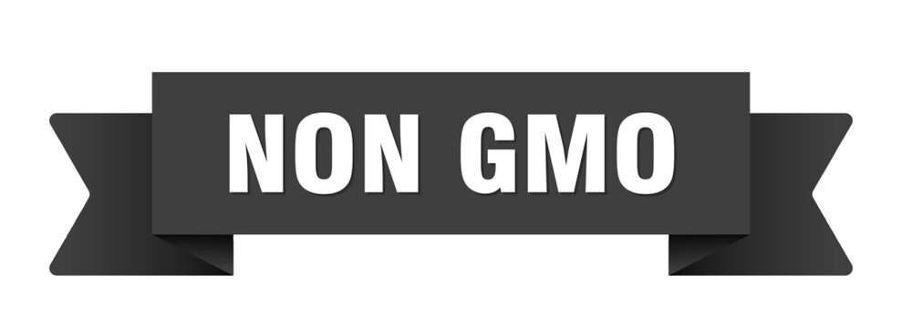 non gmo ribbon isolated on transparent background. non gmo ribbon