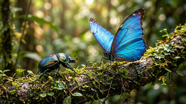 The Macro Miracle of the Blue Butterfly