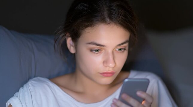 An adolescent doesn't want to reply to her interlocuter on social media. Virtual ignorance
