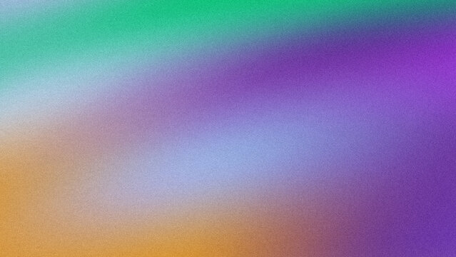 colorful abstract background with shades of purple green orange and blue gradient blend noise texture