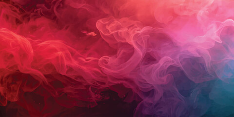 Abstract Vibrant Red and Pink Smoke Swirls Background © Picture Paradise
