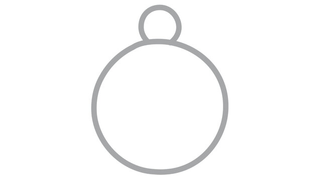 Clean flat vector line icon of a silver medal award for second-place honors, course completion, event prizes, and motivational UI badges.