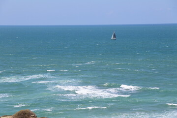 Sailboat on the Atlantic Ocean, Algarve, Portugal © Viktor