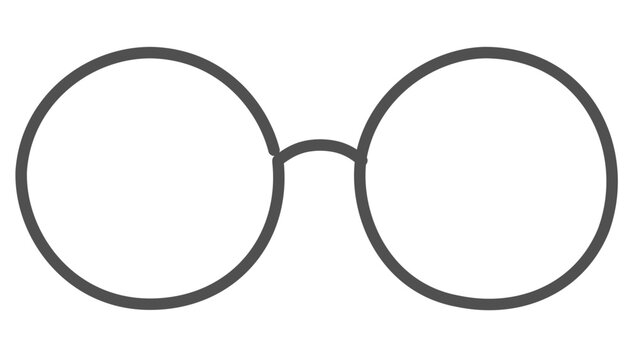 Clean flat vector line icon depicting compact sunglasses, useful for summer sale badges, personal style menus, or travel planning apps.