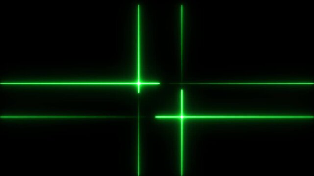 Neon green laser grid abstract background, dynamic glowing lines motion digital technology interface overlay