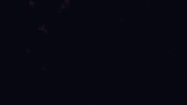 Dark blue abstract background with subtle light particles in cinematic motion