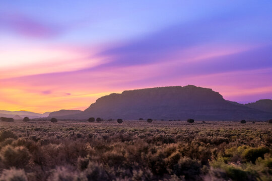 sunrise over the mountains