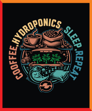 Hydroponics Farming Vector Set &ndash; Indoor Soilless Agriculture, Hydroponic Garden System, Plant Growth Icons Collection