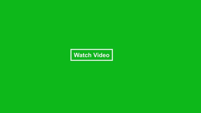 Mouse cursor pointer click on watch video button. Mouse cursor click animation. Call to action button animated with Mouse pointer cursor click press animation.
