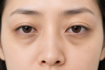 Plakat 目の下のクマが目立つ女性｜睡眠不足・疲労のイメージ写真