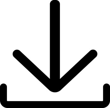Download icon set. Download button Collection. Arrow downloading icon. Vector illustration. Simple black download icon symbol on white background.