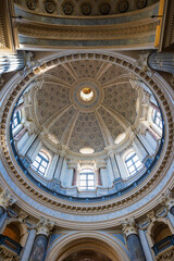 Fototapeta premium Interior view of the Baroque dome of the Basilica di Superga