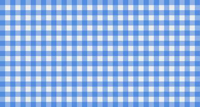 A soft pastel gingham patterns in gentle shades arranged neatly on a light background surface.
