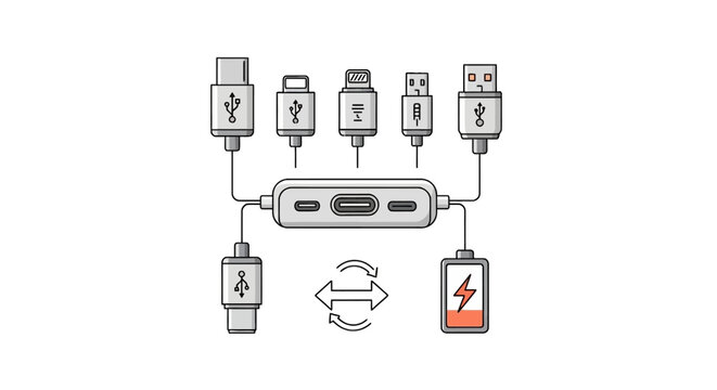 Universal usb type c hub with multiple connectivity ports