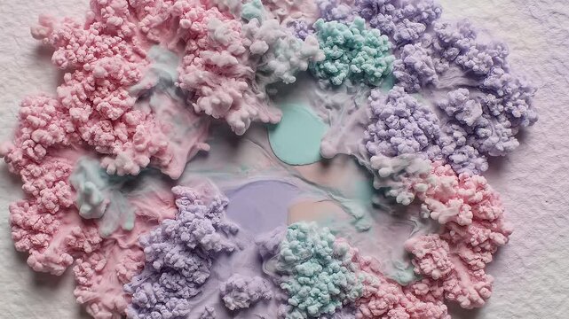 Elegant Watercolor Ink Spreading Slowly on Paper Soft Pastel Colors Artistic Texture Calm Background
