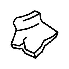 Black and white illustration short pant. © merdianingsihrennyul