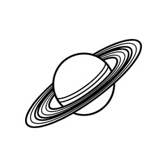 Saturn planet with ring system. © merdianingsihrennyul