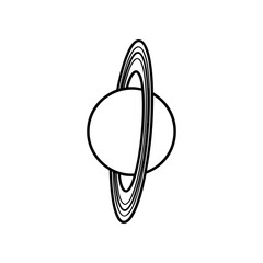 Saturn Planet Ring System Illustration. © merdianingsihrennyul