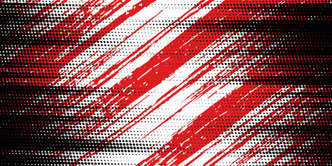 Gaming esport background striking stripes electric banner vector illustration design red black grunge brush wing comic pattern modern abstract concept livery stripes decal paint splash splatter.eps 10 © subang