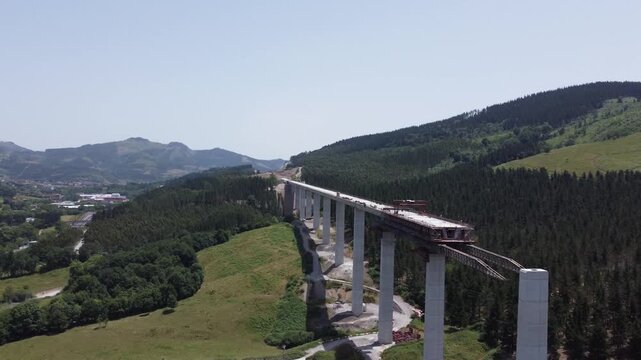 construction of high speed train TAV in the Basque Country 