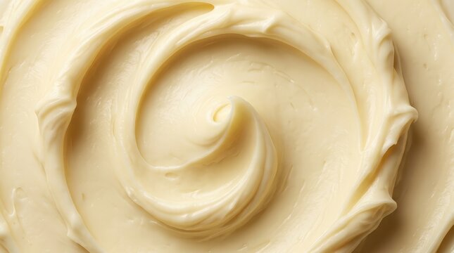 Soft yellow shea butter texture in a macro view.