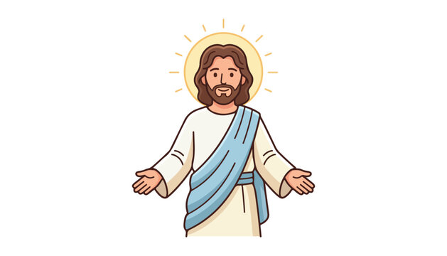 Jesus Christ clipart vector illustration