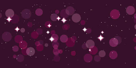 Purple cosmic background with glowing stars and nebula dots Vector, illustration © Vector hub BD
