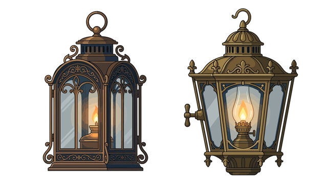 Vintage Oil Lanterns, Antique Lighting, Decorative Lamps, Rustic Home Decor
