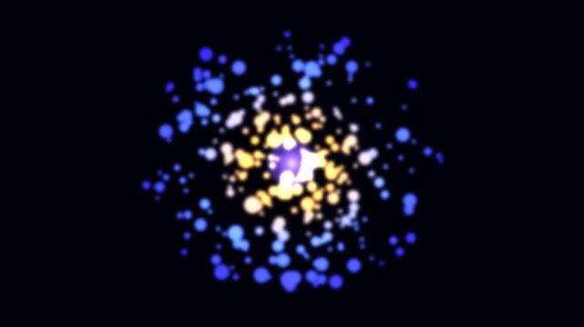 Energy Particle Vortex Spiral Glowing Abstract Power Science 4K Loop