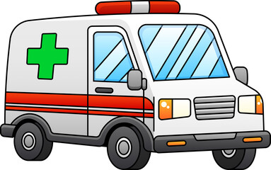 Ambulance Driving Towards Hospital © areative