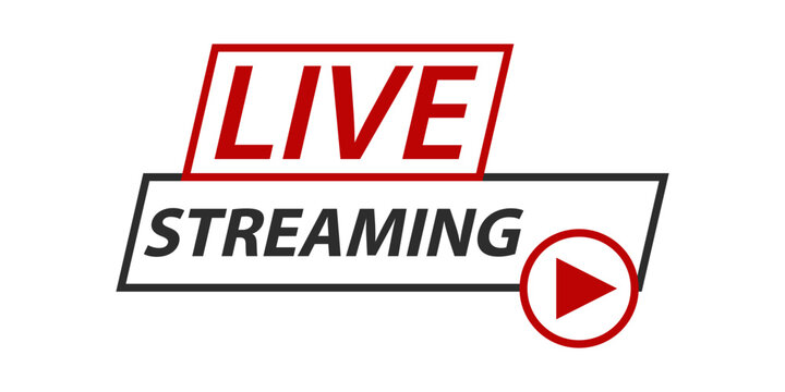 Live Streaming Badges Modern Broadcast Graphic Set