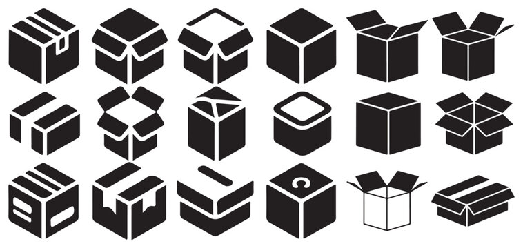 Delivered package and shipping confirmation icons. vector illustration eps 10