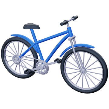 Bicycle ride 3d rendering icon