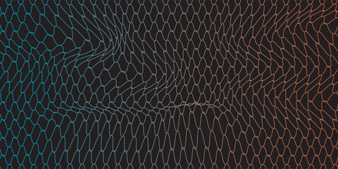 Mesh texture for fishing nets. Seamless pattern for sportswear or soccer goal, volleyball net, basketball hoop, hockey, athletics. Abstract net black blue background for sports © Yunuz
