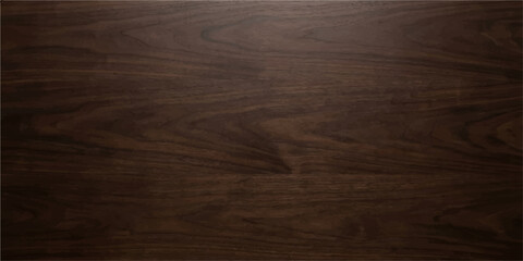 Abstract dark chocolate walnut wood texture background with even horizontal grain and rich timber surface for modern interior design © Fazal