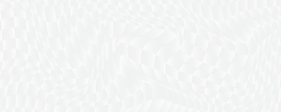White tech geometric background. Abstract squared tile pattern texture. Light gray volume cube cover backdrop. Futuristic mosaic grid design wallpaper. Vector block illustration concept
