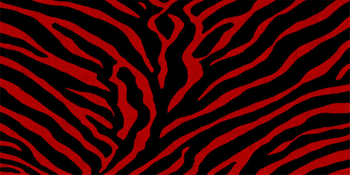 Seamless wild animal fur texture featuring a blend of zebra and tiger black stripes print pattern for safari wildlife wallpaper and fabric design