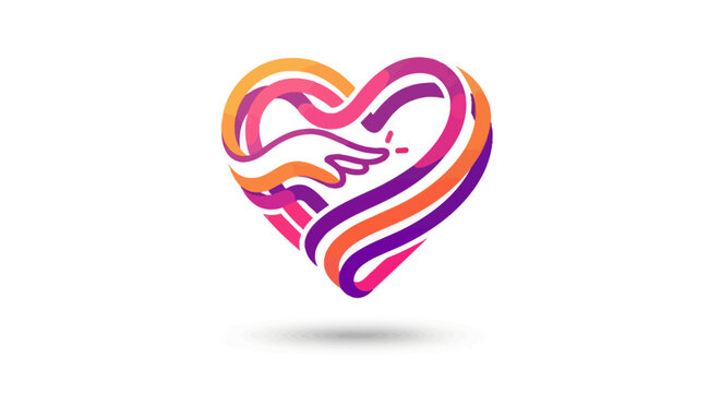 Colorful Heart With Hands Inside.