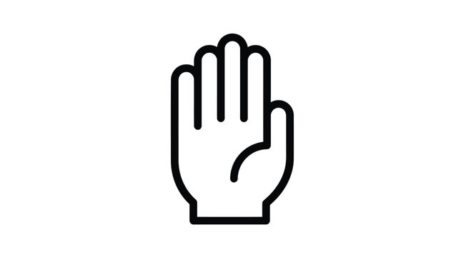 Vector illustration of hand icon vector illustration